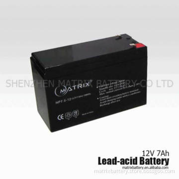 sealed lead-acid battery 12v7ah( 20hr)